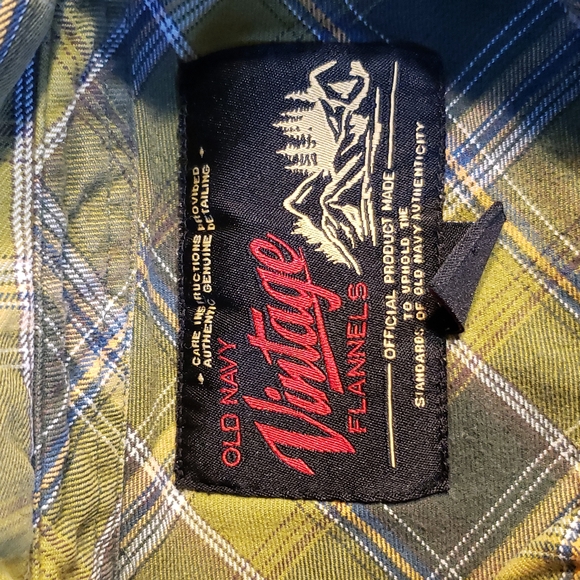 Old Navy Vintage Flannels Plaid Shirt - Picture 3 of 5